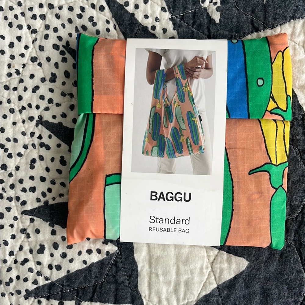 Baggu Standard Reusable Bag with Cucumber print